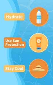 summer safety tips for seniors graphic